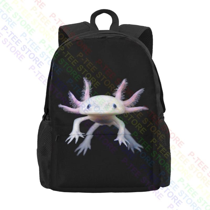 Axolotl Mexican Walking Fish Amphibian Large Capacity Backpack