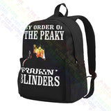 Peaky Fookin' Blinders Large Capacity Backpack