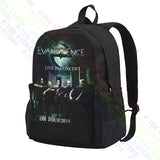 Evanescence Live Concert Backpack School Sports Bag
