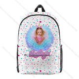 Girls Like Nastya Backpack Cartoon Printing Daily School Bag