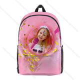 Girls Like Nastya Backpack Cartoon Printing Daily School Bag