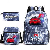 JDM Anime Backpack Men's Laptop Bag w/ Pencil Bag