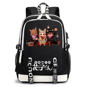 Anime Toilet-Bound Hanako Printed School Bag with USB Charging