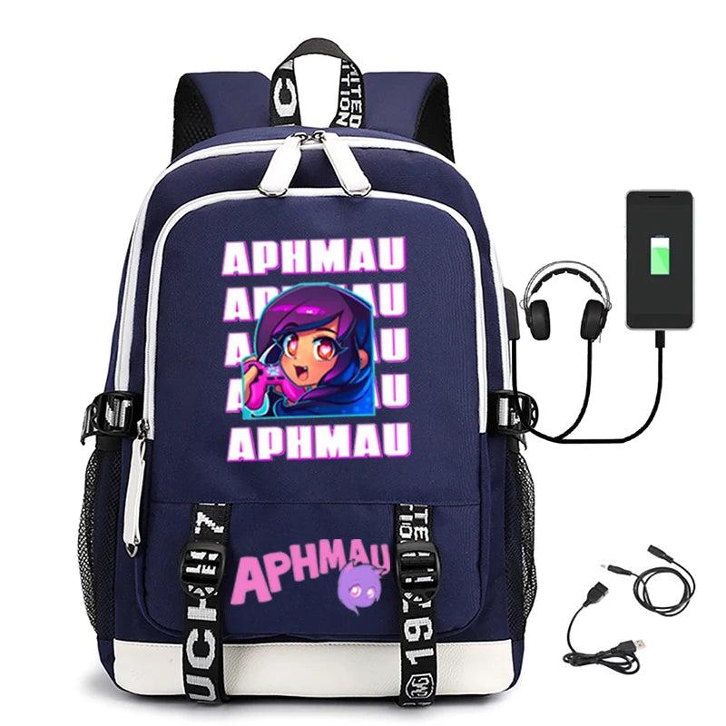 Anime Aphmau Backpack with USB Charging