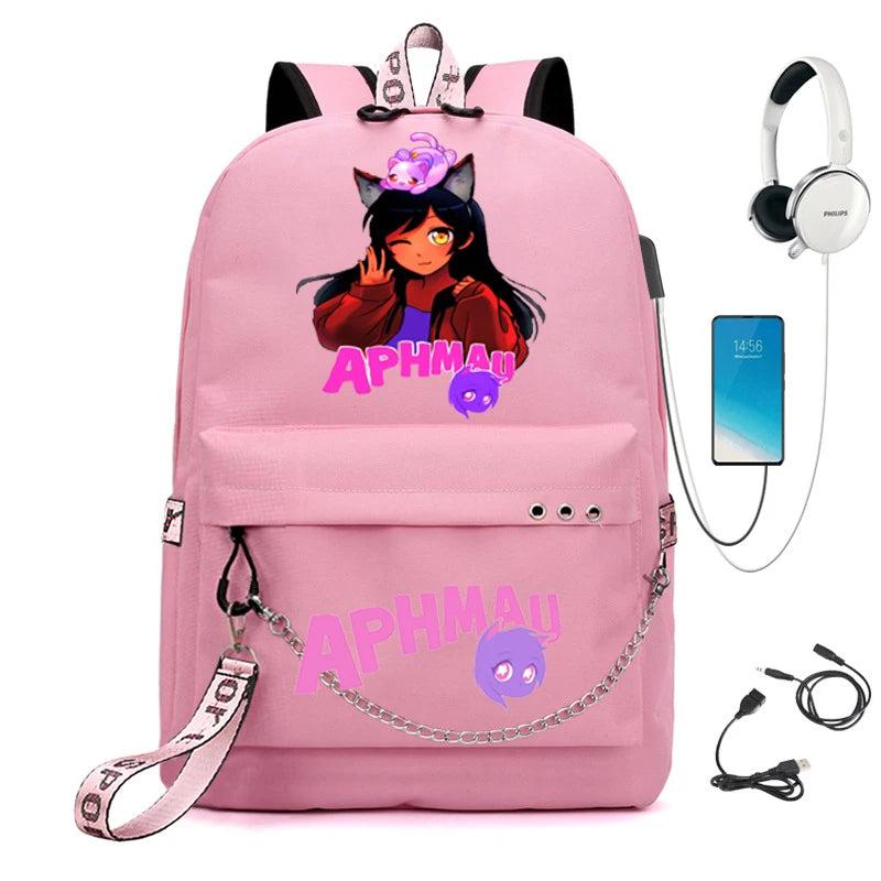 Aphmau Women's Laptop Backpack with USB
