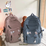 College Backpacks Multi-pocket Casual Backpack Large Capacity Student Knapsack