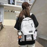 Large-Capacity School Student Backpack Street Style Men Women Mochila