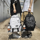 Large-Capacity School Student Backpack Street Style Men Women Mochila