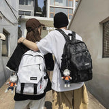 Large-Capacity School Student Backpack Street Style Men Women Mochila
