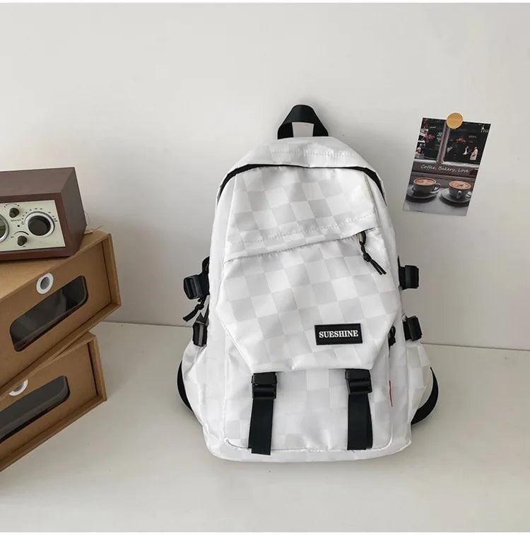 Large-Capacity School Student Backpack Street Style Men Women Mochila