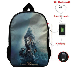 Pirates of the Caribbean School Bag Children Backpack Boys Girls School Backpack