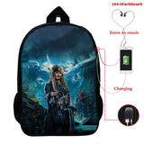 Pirates of the Caribbean School Bag Children Backpack Boys Girls School Backpack