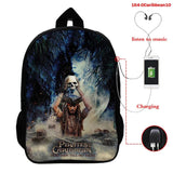 Pirates of the Caribbean School Bag Children Backpack Boys Girls School Backpack