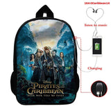Pirates of the Caribbean School Bag Children Backpack Boys Girls School Backpack