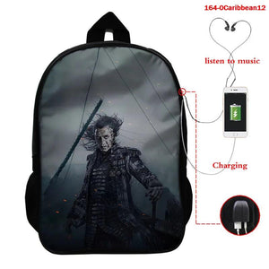 Pirates of the Caribbean School Bag Children Backpack Boys Girls School Backpack