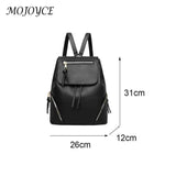 Wild Vintage Drawstring Shoulder Bag PU Leather Travel Girl School Bag