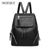 Wild Vintage Drawstring Shoulder Bag PU Leather Travel Girl School Bag