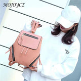 Wild Vintage Drawstring Shoulder Bag PU Leather Travel Girl School Bag