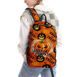Halloween Pumpkin 3D Printed Backpack Boys Girls School Bag
