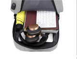 Men's Laptop Backpack Large Capacity USB Charging Travel Bag