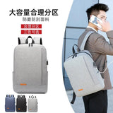 Men's Laptop Backpack Large Capacity USB Charging Travel Bag