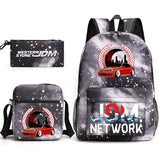 JDM Anime Backpack Men's Laptop Bag with Pencil Bag