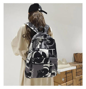Graffiti Student Schoolbag Large Capacity Backpack
