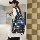 Graffiti Student Schoolbag Large Capacity Backpack