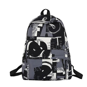 Graffiti Student Schoolbag Large Capacity Backpack