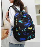 High Capacity Student Schoolbag Shoulders Bag Sports Backpack