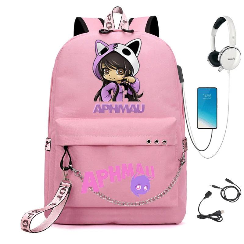 Aphmau Women's Laptop Backpack with USB Port