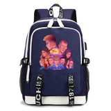 2021ekipa printedUSB backpack men and women travel youth school bag student bag