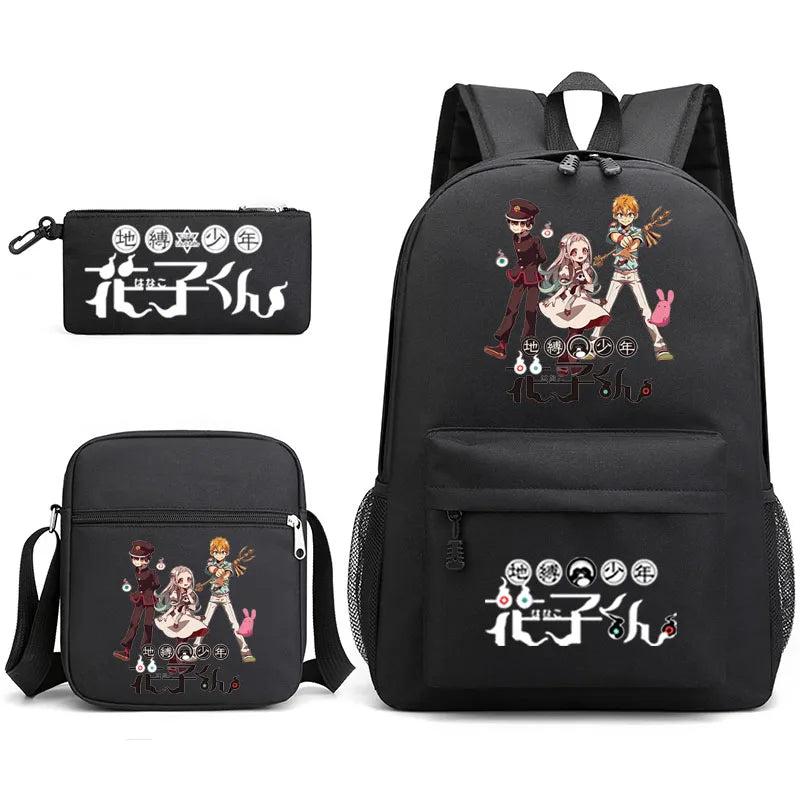 Toilet-Bound Hanako Backpack Set with Large Capacity Bag & Pencil Case