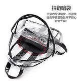 Transparent PVC Jelly Backpack Water-repellent Beach Bag