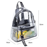 Transparent PVC Jelly Backpack Water-repellent Beach Bag