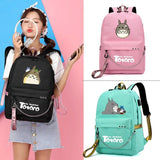 Totoro Backpack 3D Printing Softback Women Mochila School Space Backpack