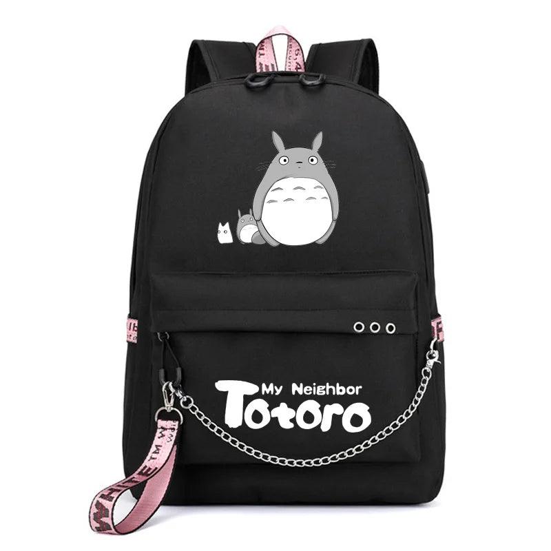 Totoro Backpack 3D Printing Softback Women Mochila School Space Backpack