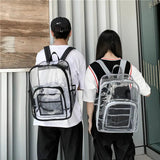 Transparent PVC Backpack School Bag Student School Bag