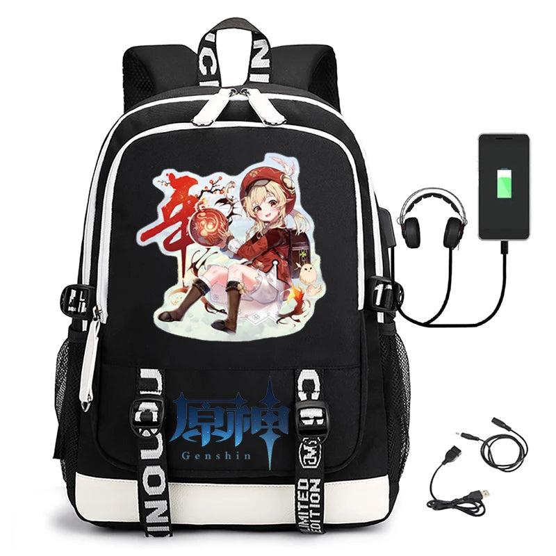Yuanshen USB Headset Computer Bag Large-Capacity Backpack