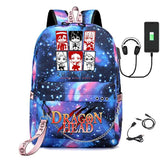 Teen USB Charging Laptop Backpack Girls Student School Bag Bungo Stray Dogs