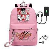 Teen USB Charging Laptop Backpack Girls Student School Bag Bungo Stray Dogs