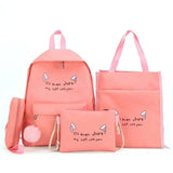 Printed School Backpack for Teenage Girls