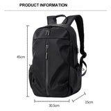 Crossten Large Capacity Pleated Casual Bag with USB Charging Port
