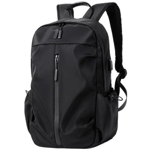Crossten Large Capacity Pleated Casual Bag with USB Charging Port