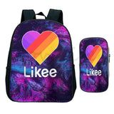LIKEE Backpack Kids School Bag App Kindergarten Bag Anime Backpack