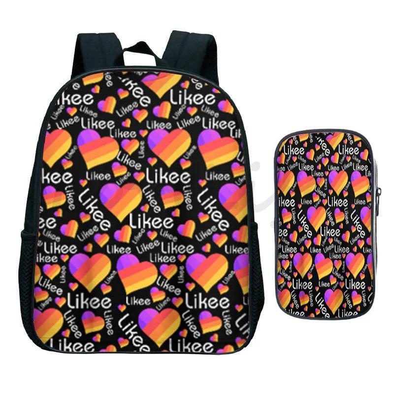LIKEE Backpack Kids School Bag App Kindergarten Bag Anime Backpack