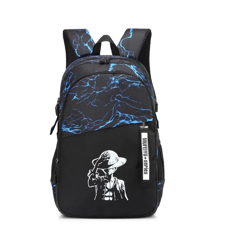 Luminous Schoolbag 3 Piece Set Wear Resistant Backpack Men Women Student