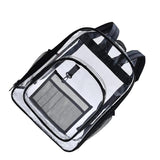 Transparent Backpack College School Laptop Tablet Books Storage