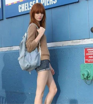 Stacy Denim Backpack Lady Casual Travel Bag