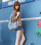 Stacy Denim Backpack Lady Casual Travel Bag